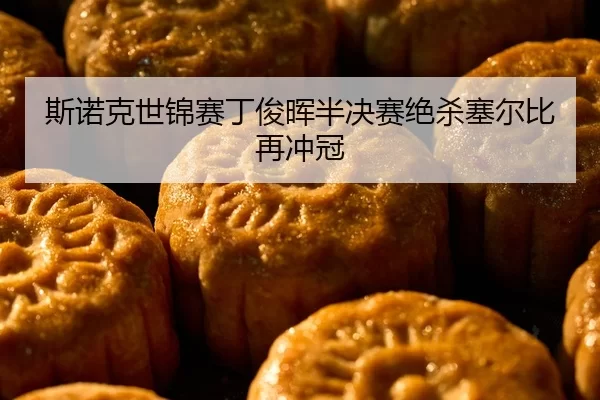 斯诺克世锦赛丁俊晖半决赛绝杀塞尔比再冲冠